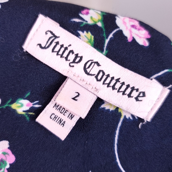 Juicy Couture Navy Blue Floral Dress - Picture 9 of 9